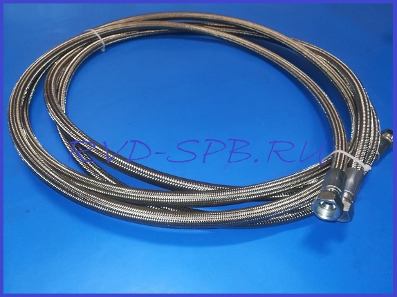 Тефлоновый (фторопластовый) гладкий шланг 1/2 L 3000 фитинг JIC 3/4 Тефлоновый (фторопластовый) гладкий шланг 1/2 L 3000 фитинг JIC 3/4